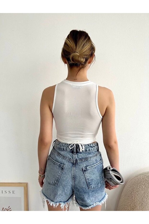 Belden Bağlamalı Crop - 2