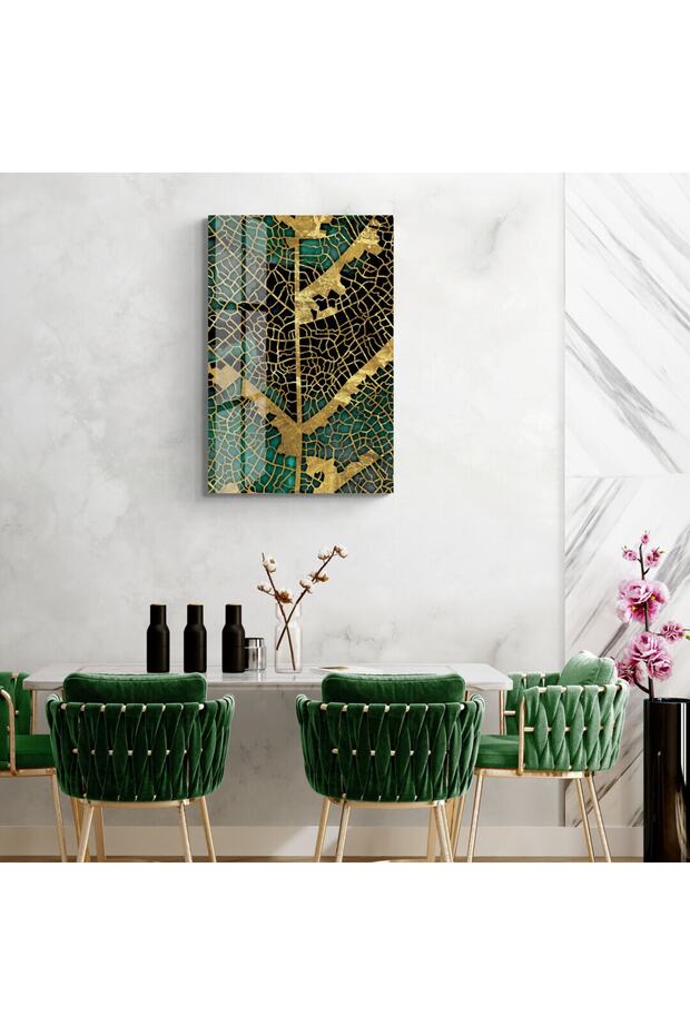 Dekoratif Soyut Cam Tablo - 4