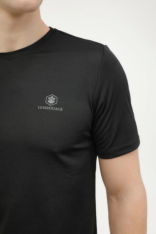 Ct100 0 Yaka Erkek Tshirt - Siyah - 3