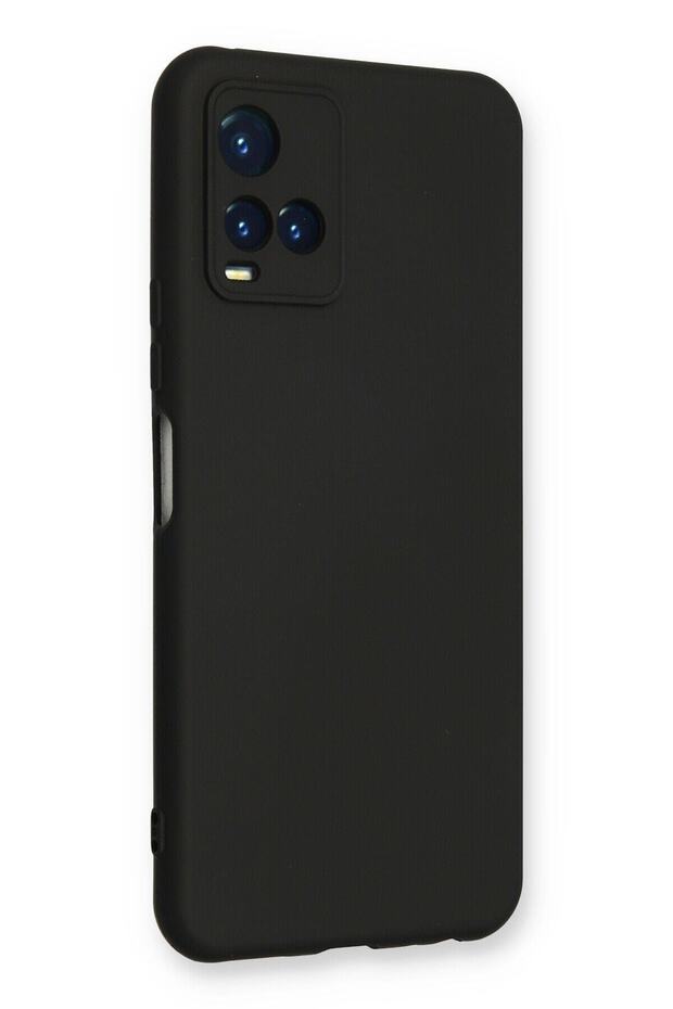 حافظة Vivo Y53s مصنوعة من السيليكون المخملي + واقي شاشة