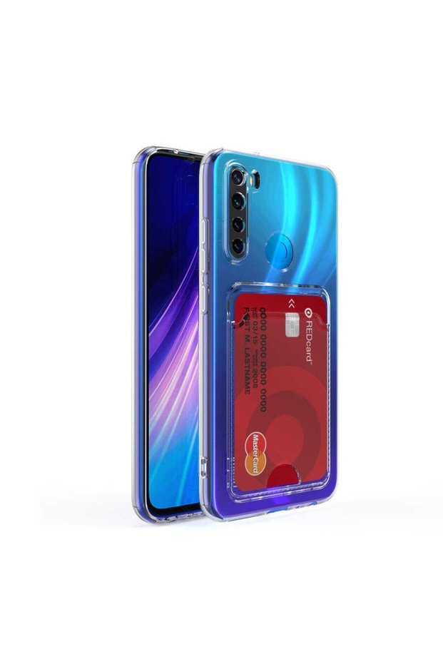 Xiaomi Redmi Note 8 Case with Card Holder Setra Silicone + Screen Protector