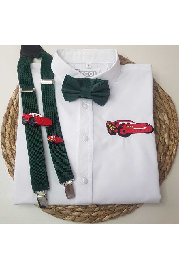 Lightning Mc Clothing Strap Bow Tie Shirt