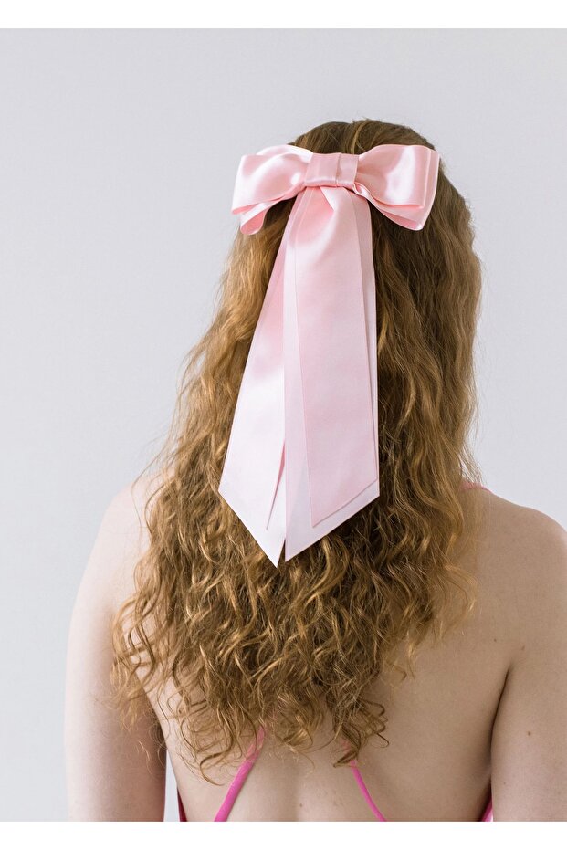 مشبك من الساتان الحريري ذو طبقة مزدوجة - 2