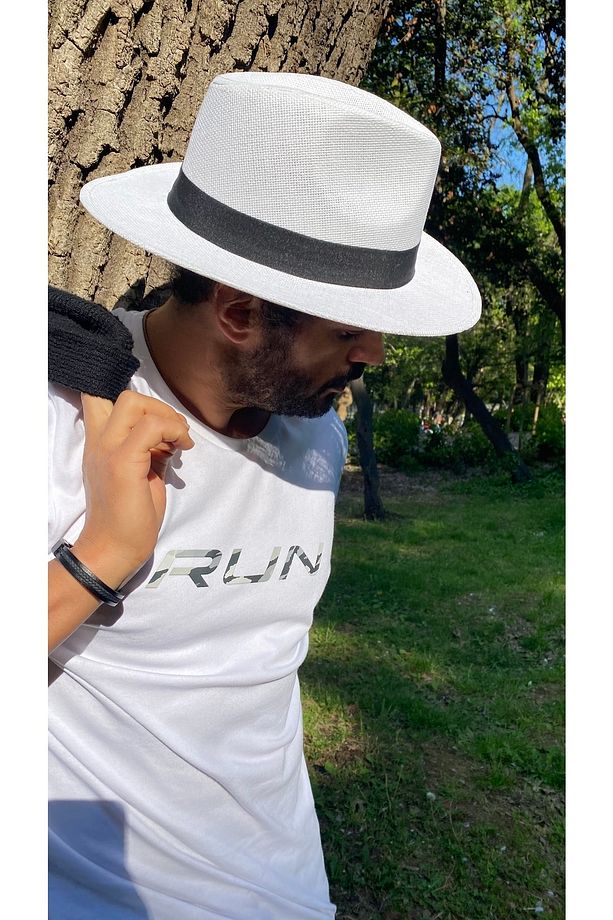Kovboy Model Erkek Hasır Şapka - 7