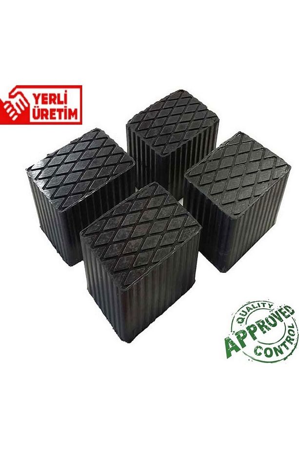 Kauçuk Lift Takozu 160x120 Yükseklik 80mm 4 Adet - 2