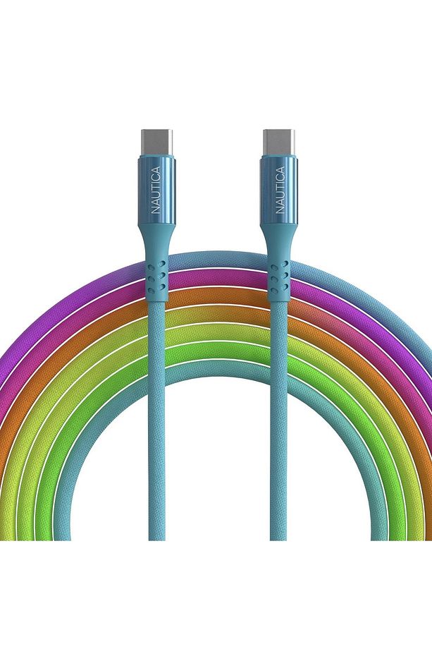 C38 Type-c To Type-c 65w Led Işıklı Şarj Ve Data Kablosu 1.2m Çok Renkli - 1