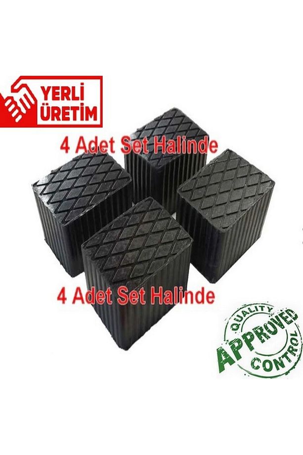 Kauçuk Lift Takozu 160x120 Yükseklik 120mm 4 Adet - 1