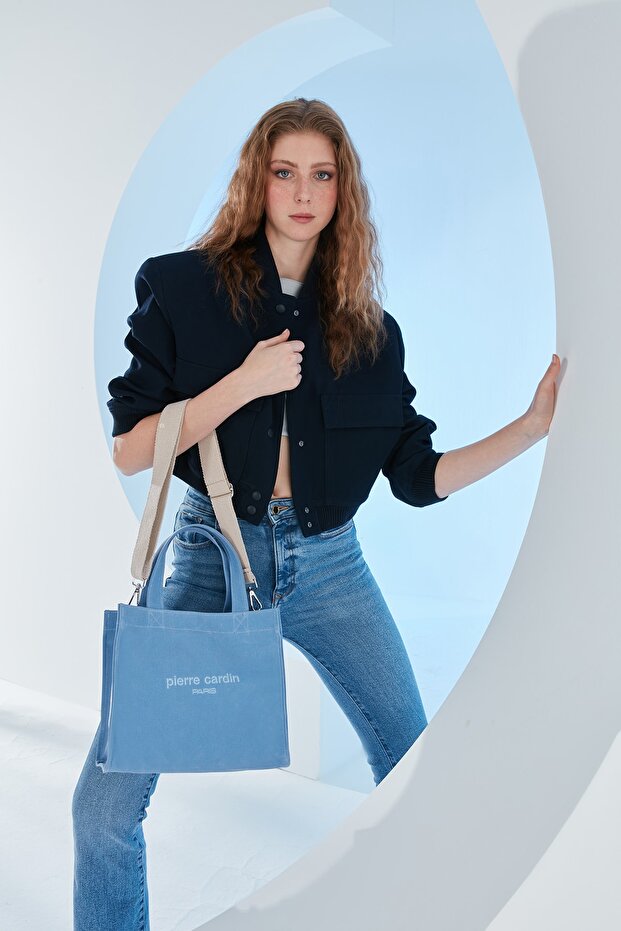 Blue Women's Shoulder Bag 05PO23Y3508