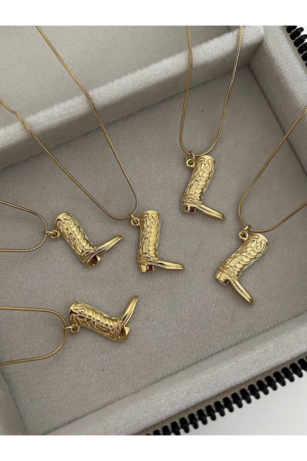 Çelik Kovboy Çizmesi Kolye - 2