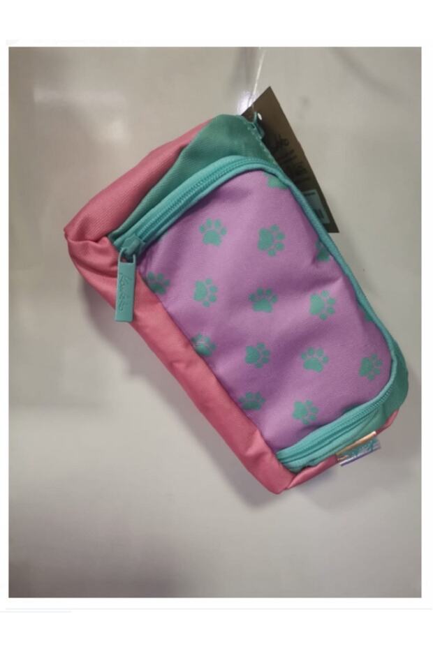 Colorful 3 Colors Plump Pencil Bag Paws K2433