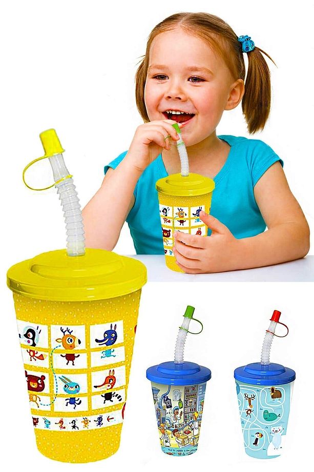Pipetli Çocuk Içecek Bardağı Ap9127 - 1