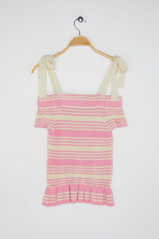 Kadın Krem Triko Kazak - 1