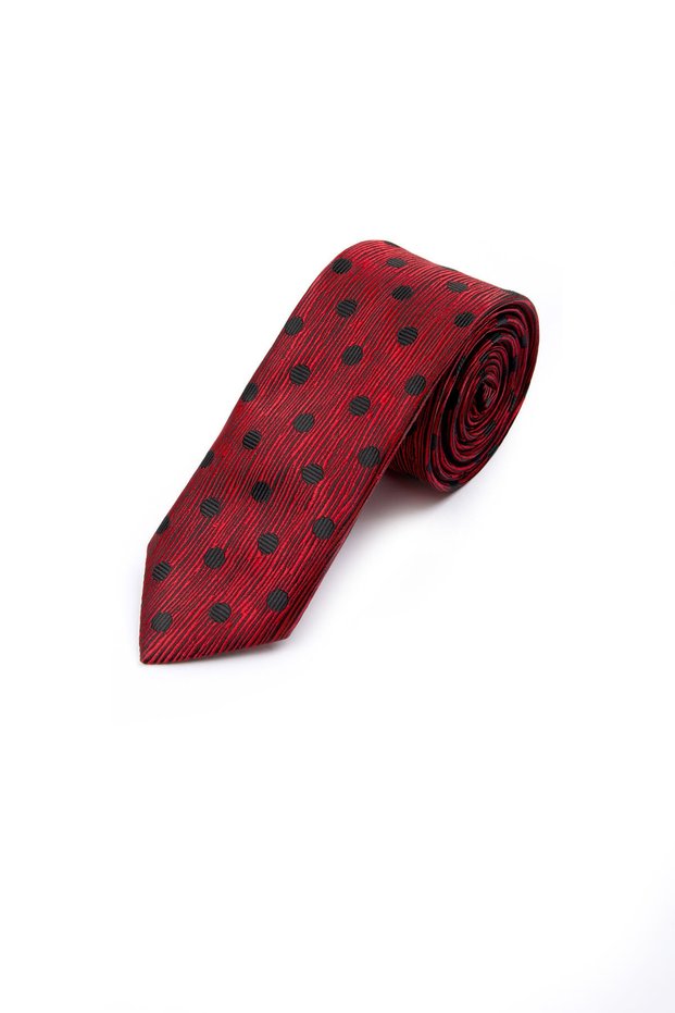 Black Patterned Classic Micro Tie