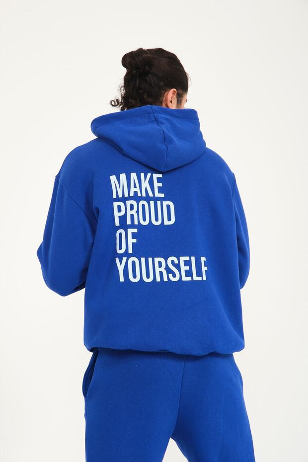 Make Proud Of Yourself Kanguru Cepli Kapüşonlu Eşofman Takımı - 6
