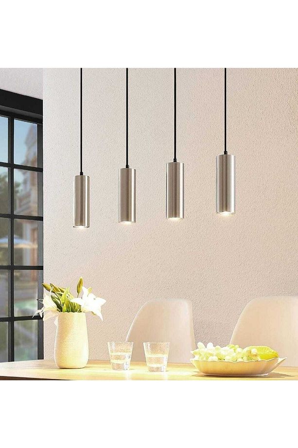 Mylights 100cm Masa Üstü Panasonıc Ampullü Led Avize Günışığıampullü Inox Gövde - 1