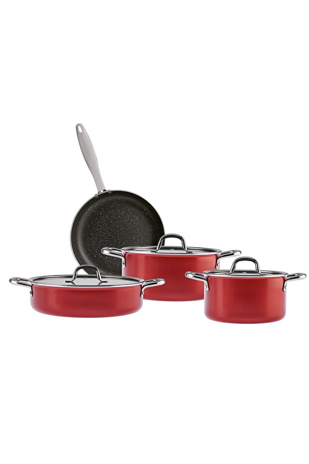 Master Class 7 Parça Tencere Seti Kırmızı - 2