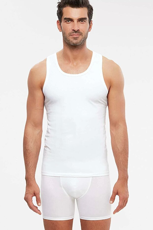 2 Pack Basic Men's Undershirt - 1