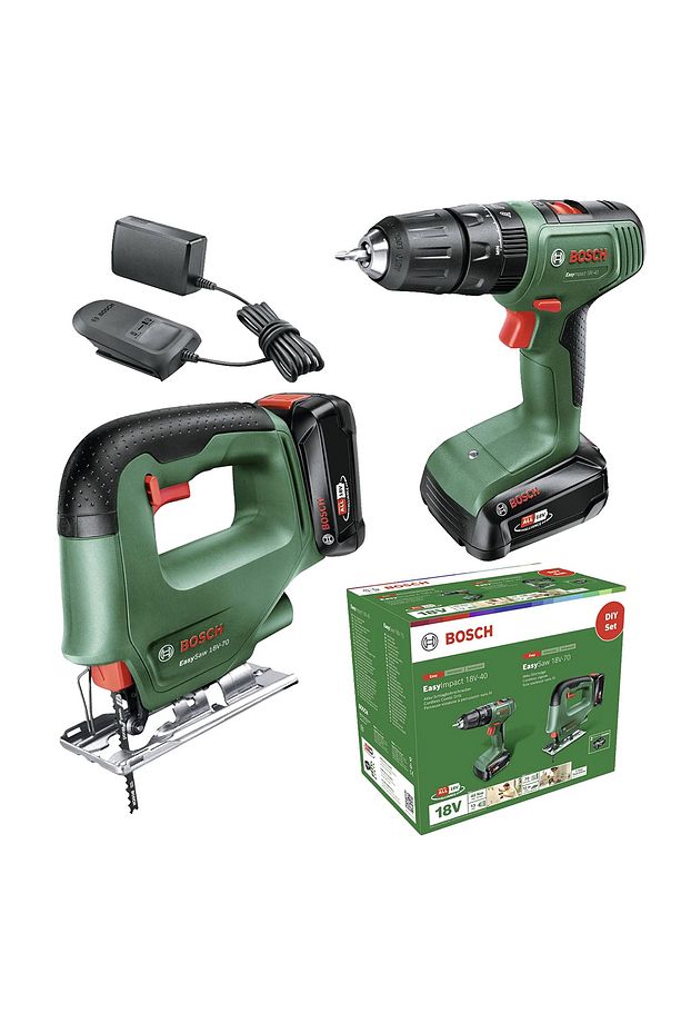 Akülü Darbeli Matkap Dıy Set Easyımpact 18v-40 + Easysaw 18v-70 - 0 603 9d8 10a - 1