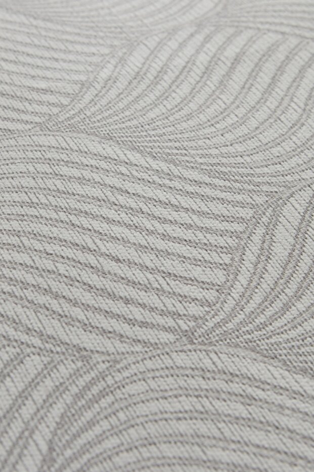 مفرش سرير مزدوج باللون الرمادي - 4