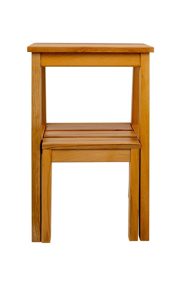 Masif Ahşap Katlanır Merdiven Tabure - 5