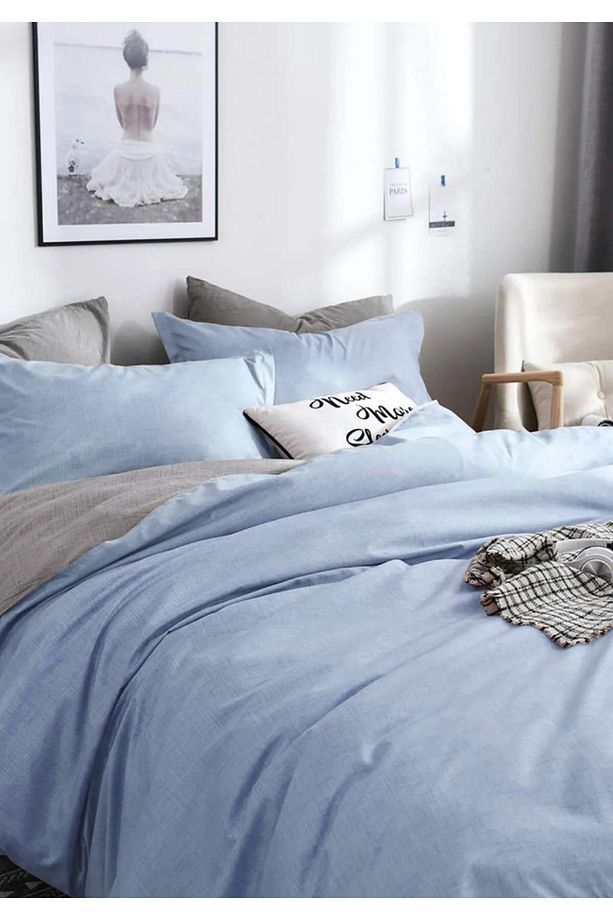 Çift Kişilik Çift Taraflı Nevresim Seti Ybabyblue02131453693 - 2