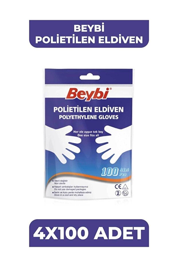 Polietilen Pet Eldiven [4 Paket] - 1
