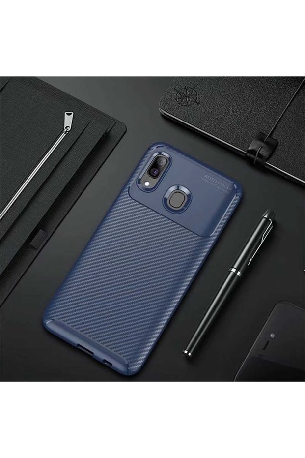 Case for Samsung Galaxy A30 Cool Cut Cover in Carbon Design