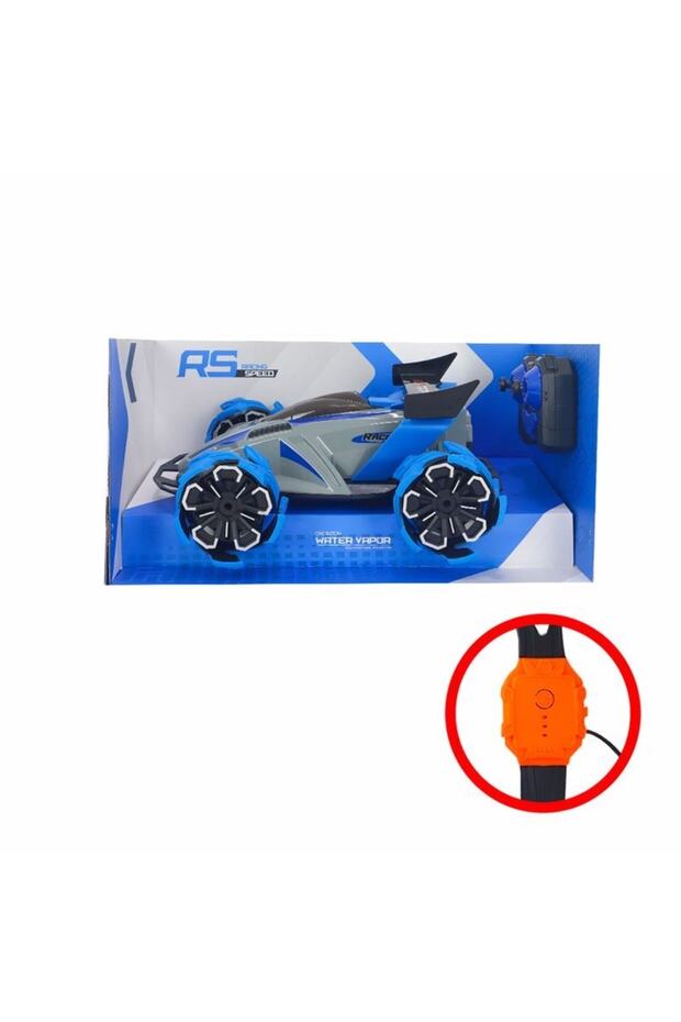 Rc Uzaktan Kumandalı Dumanlı Şarjlı Mavi Racing Araba - 4