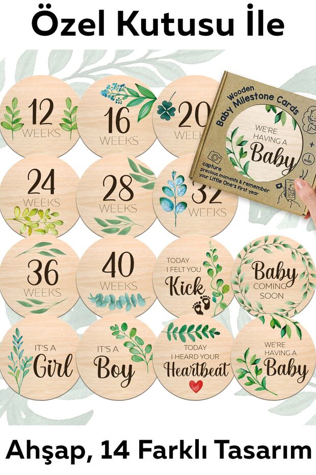 Special Boxed Wooden Maternity Gift Cards - Newborn Necessities - Baby Gift