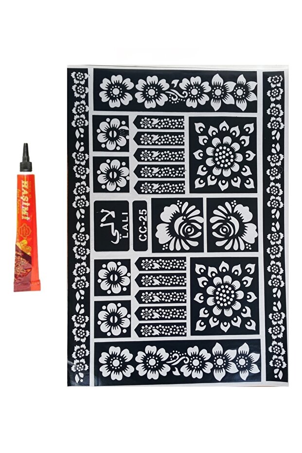 Hint Kınası Kırmızı 25 G Tüp Ve Berra Desen A4 Cc-25 - 1