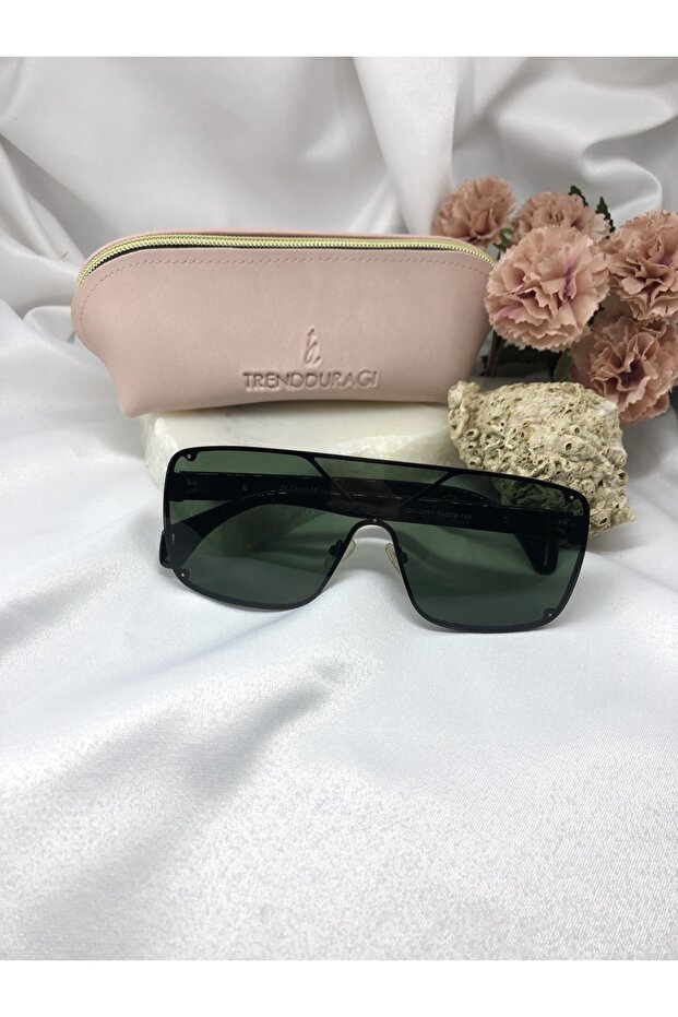 Reare Rectangle Green Women's Sunglasses