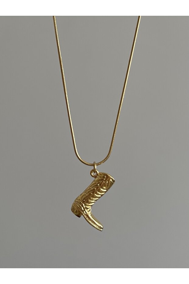 Çelik Kovboy Çizmesi Kolye - 1