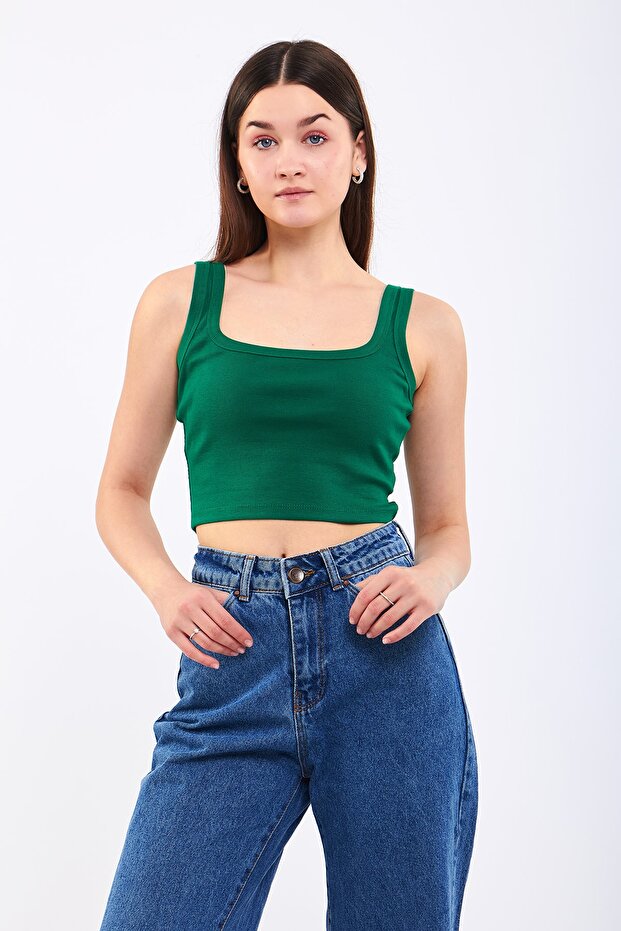 Crop Knitted Undershirt - 1