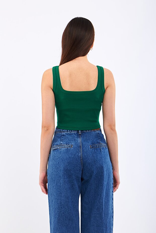 Crop Knitted Undershirt - 5