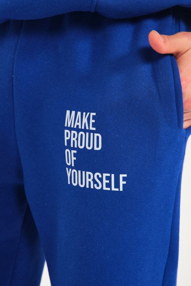 Make Proud Of Yourself Kanguru Cepli Kapüşonlu Eşofman Takımı - 8