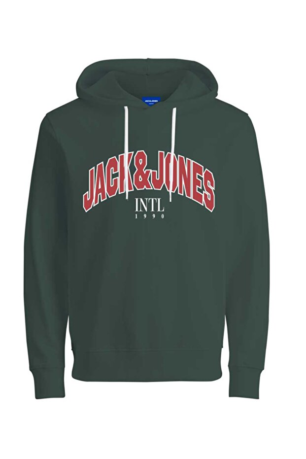 Kapüsonlu Logo Baskili Sweatshirt - 4