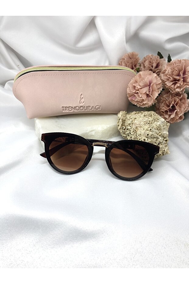 Ziron Oval Design Brown Women's Sunglasses