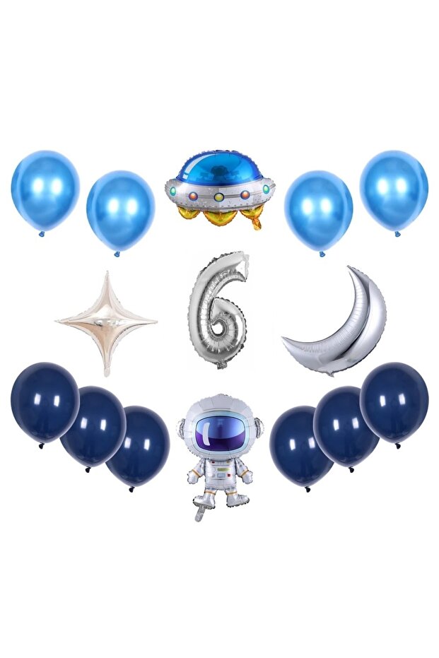 مجموعة بالونات عيد الميلاد تحت عنوان الفضاء من çıtıpitıstore