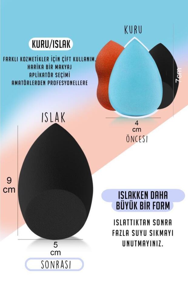 3'lü Armut Sünger Seti - 4