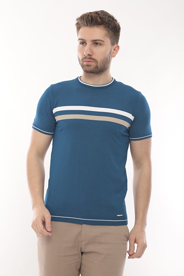 T-Shirt Short Sleeve Knitwear Crew Neck
