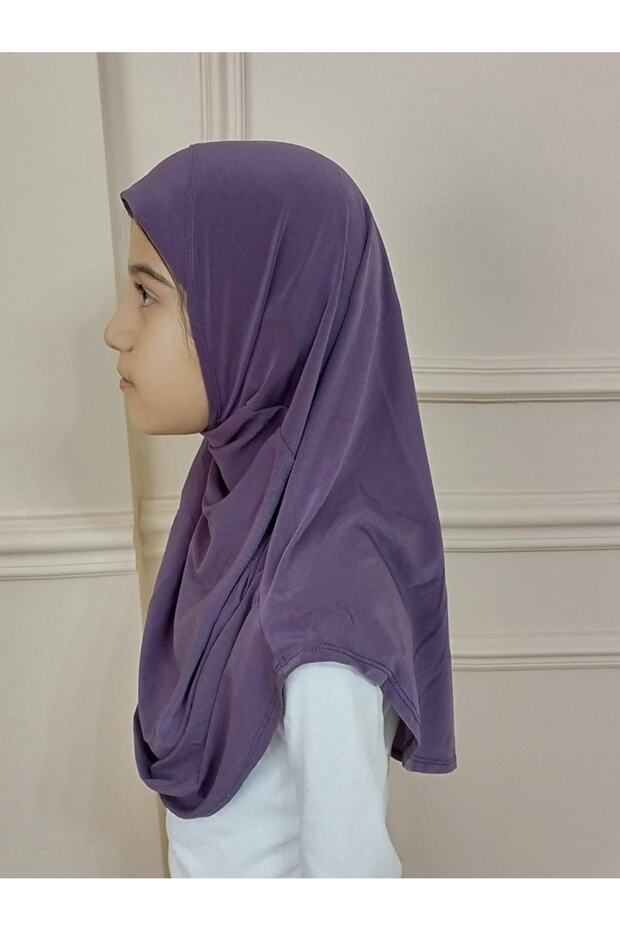 Bone Pratik Başörtü Eşarp-mor - 1