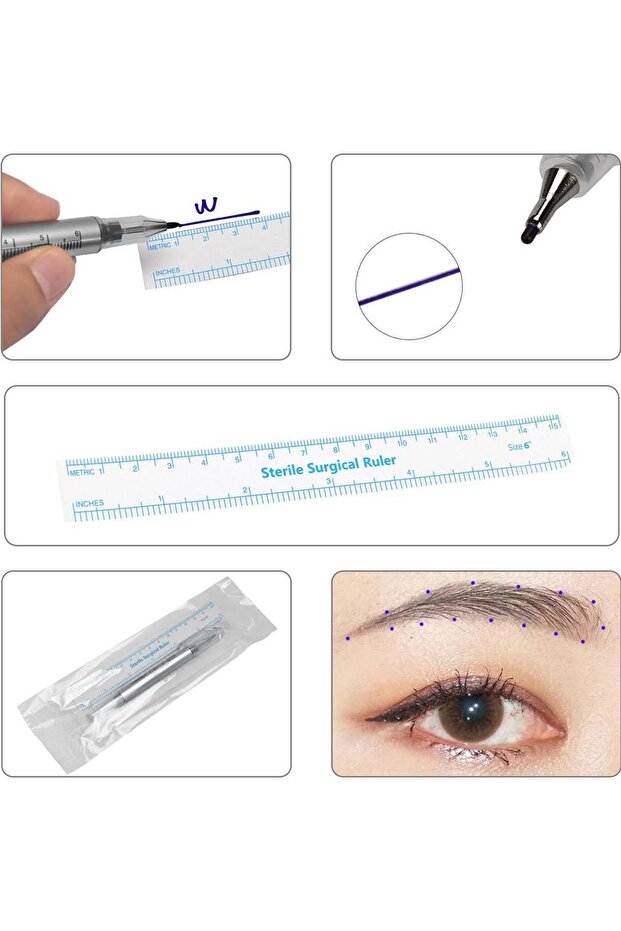 قلم تحديد الحواجب والقياس في تطبيقات الماكياج الدائم Microblading - 3