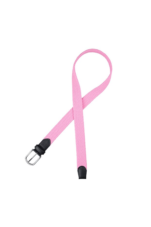 Elastik Örgü Kemer Pembe - 2