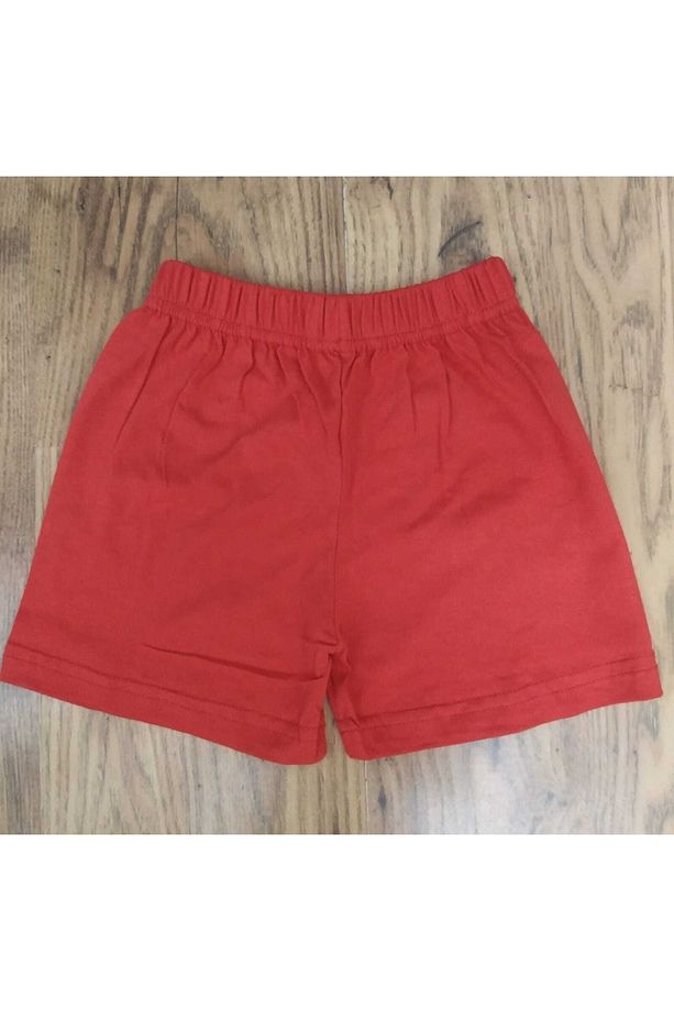 Unisex Basic Düz Penye Tek Şort - 1
