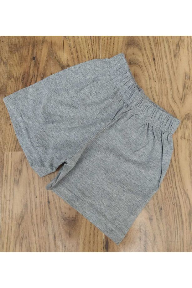 Unisex Basic Düz Penye Tek Şort - 1