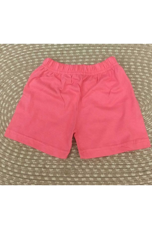 Unisex Basic Düz Penye Tek Şort - 1