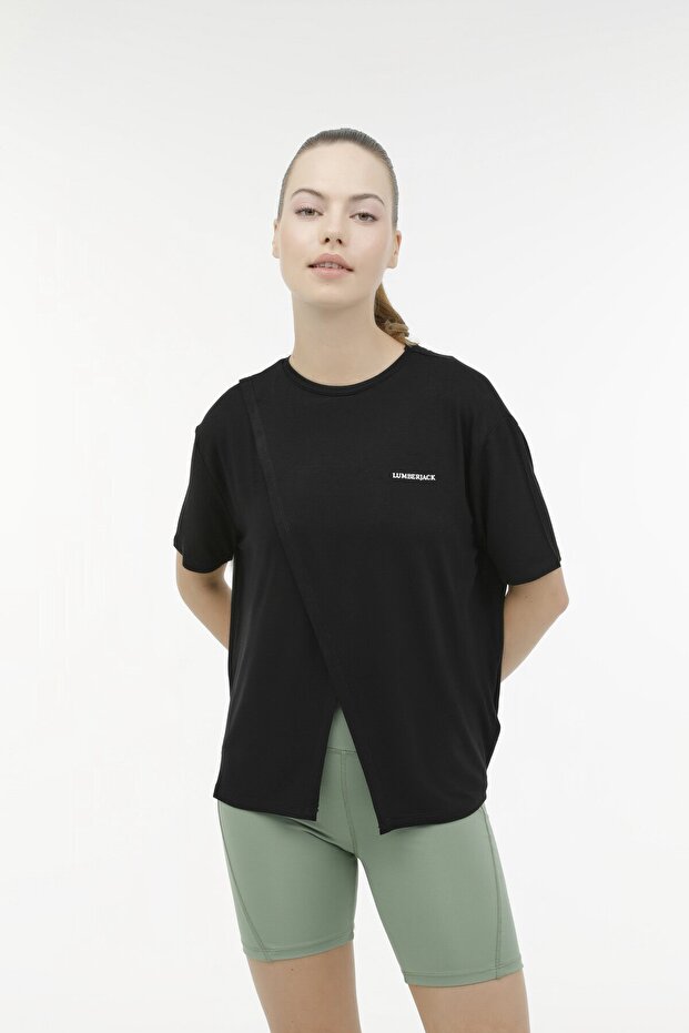 Wl Cındy 11Ck700 3Fx Black Women's Short Sleeve T-Shirt