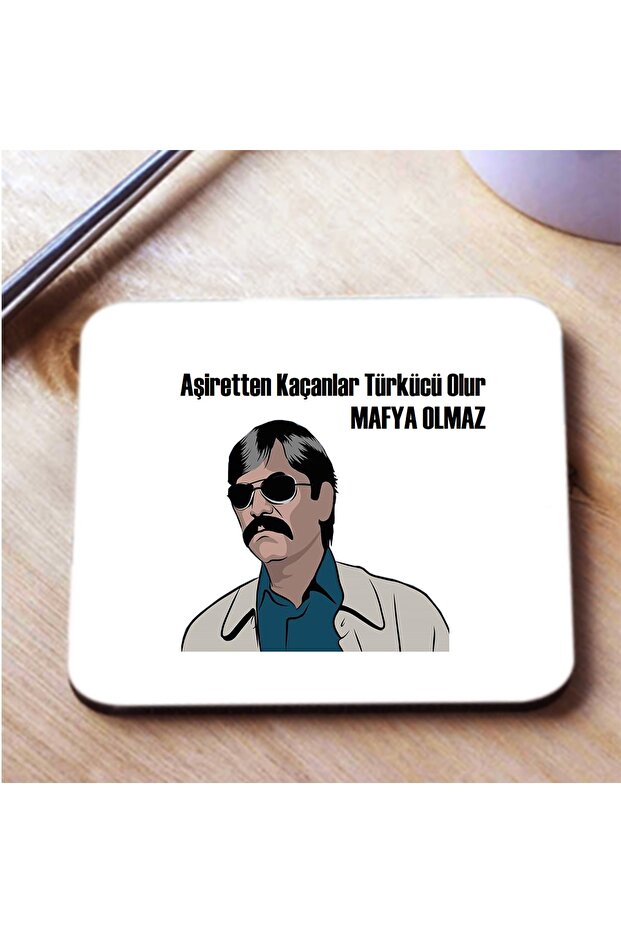 Those Who Escape from the White Tribe Become Folk Singers, Not Mafia, Printed Coasters