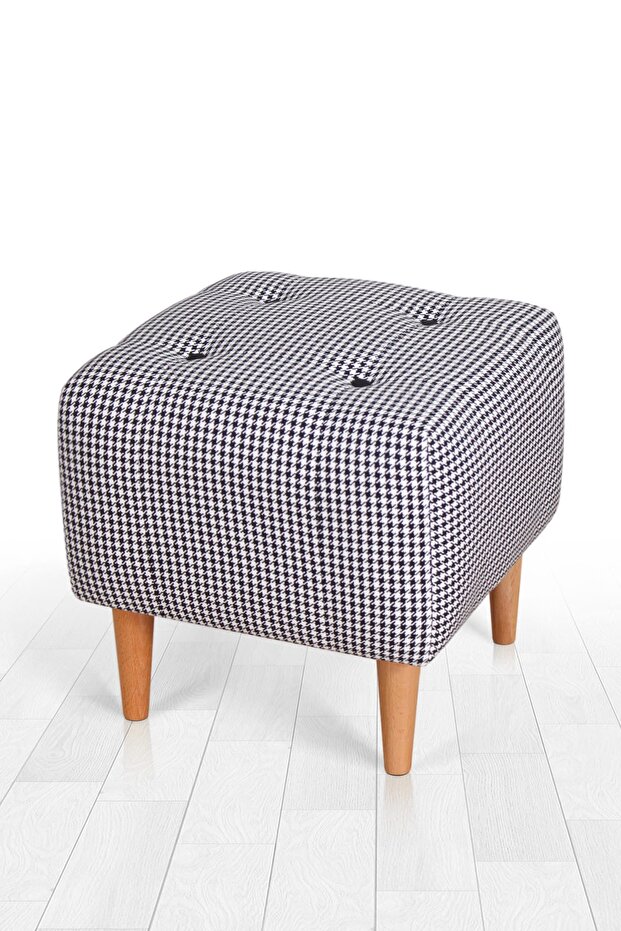 Dotted Puf - Siyah Kazayağı - 1