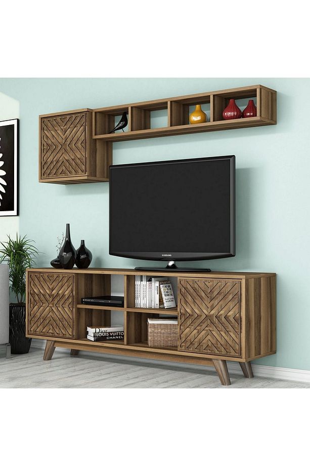 İnci Tv Ünitesi - Ceviz/Ceviz - 3